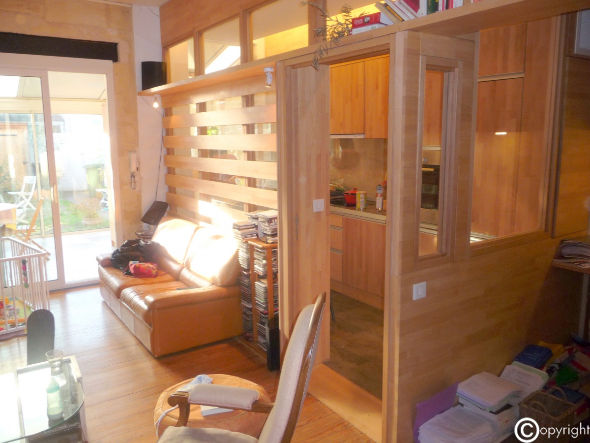 Réaménagement d'un rez-de chaussée d'une maison individuelle