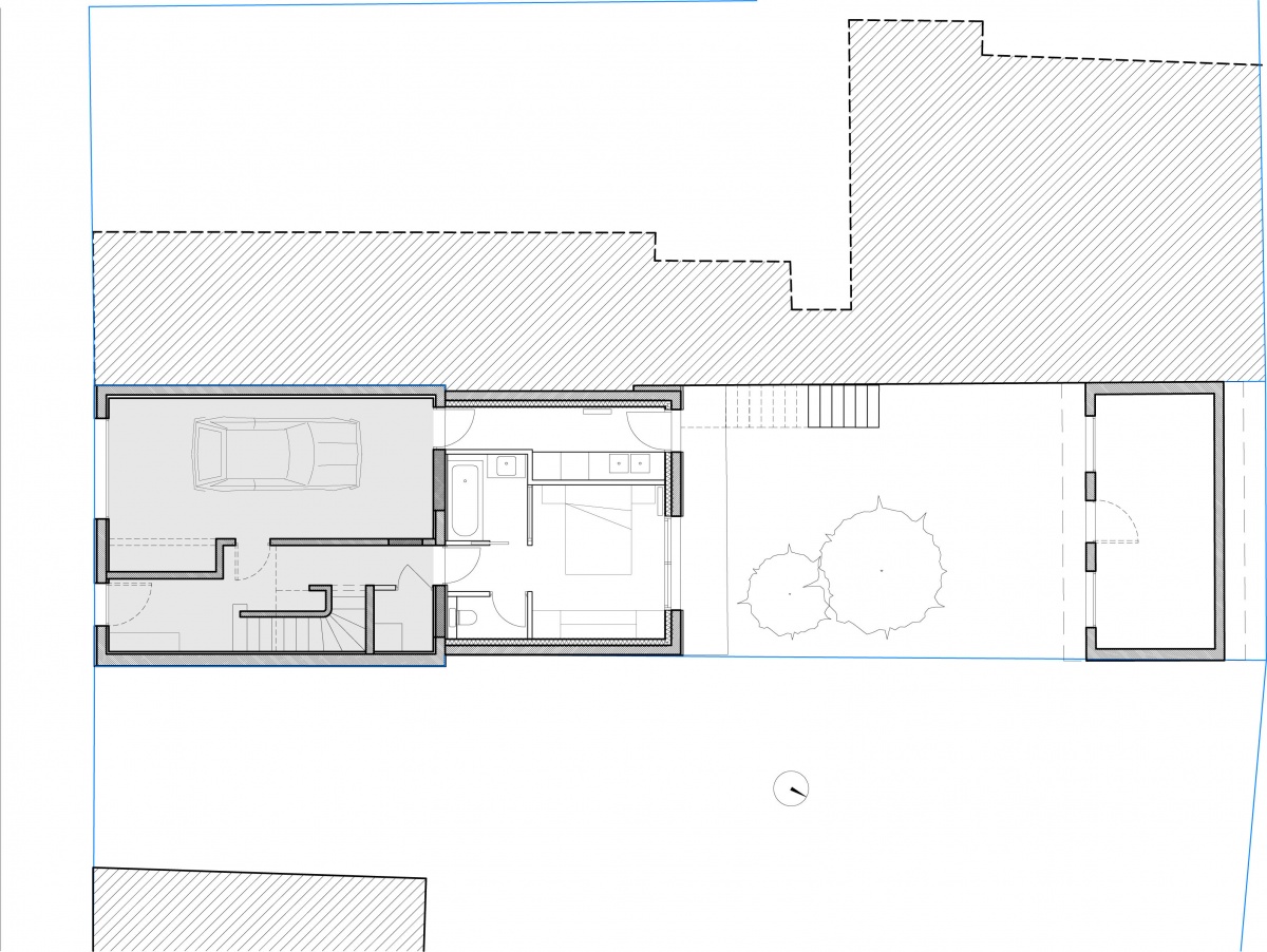 Extension et rnovation thermique en ville : DET 185 RUE DANDICOLLE PLAN RDC