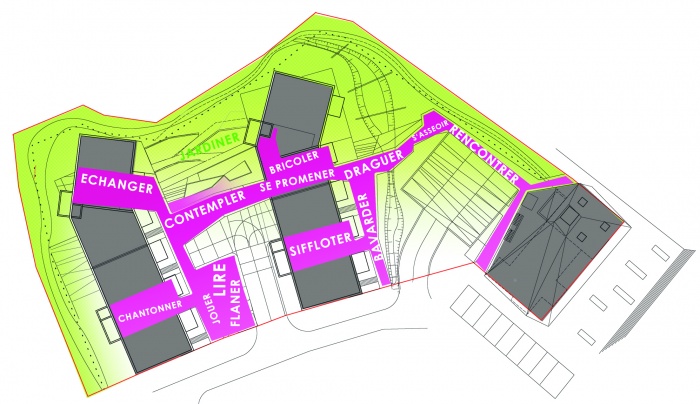 Construction de 39 logements collectifs et 6 semi-collectifs : CROQUIS LIEN SOCIAL copie