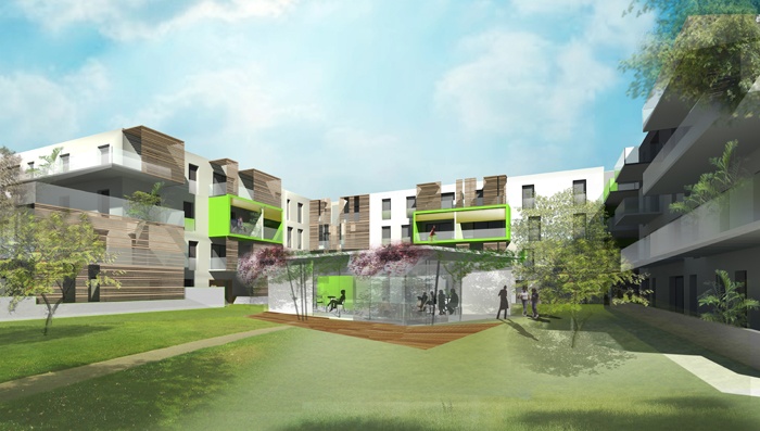 Construction de 70 logements sniors et 34 logements en accession libre (label BBC) - ILOT NATURA : image_projet_mini_34575