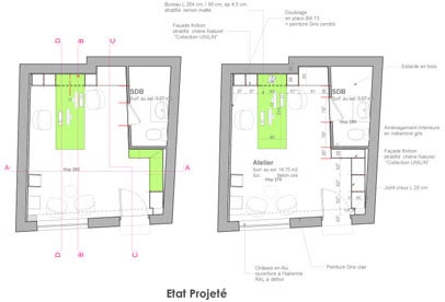 Quand un petit espace devient grand ! : Projet: Plans