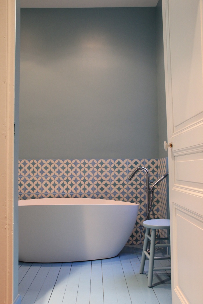 Rénovation salle d'eau et salle de bain dans maison bougeoise du 19 ème siècle