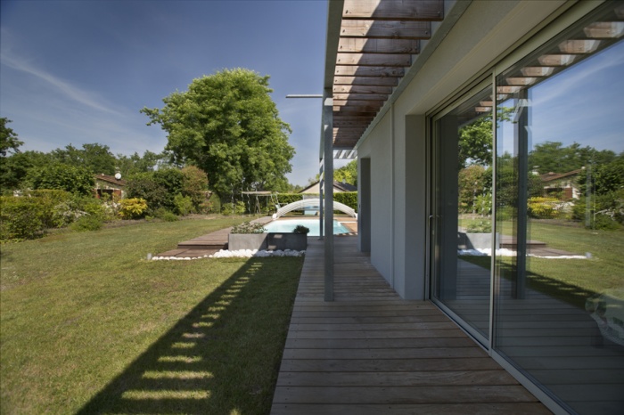 Extension d'une maison d'habitation et amnagements extrieurs : Pergola 2