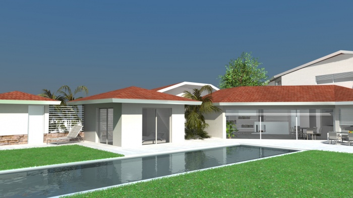 Villa contemporaine - Concept Intérieur - Extérieur