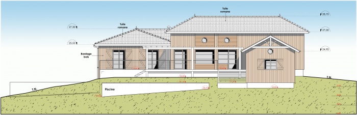 Rhabilitation et extension d'une maison individuelle : f1