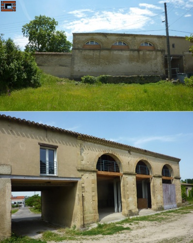 Amnagement d'un Loft dans une grange : Vue ext finis