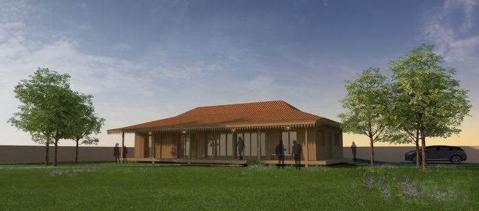 Maison bois à Lége-Cap ferret