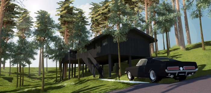 Villa 4 pièces, construction à ossature bois
