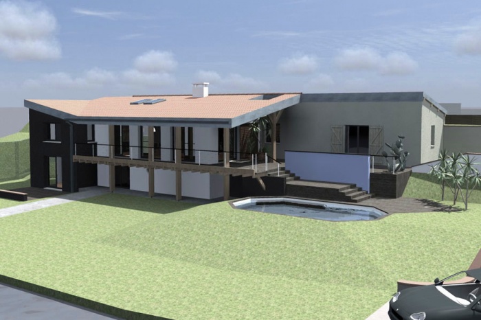 Extension pour une villa sur le Tarn