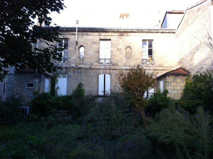 Rhabilitation, surlvation et extension d'un immeuble  Bordeaux : Faade sur jardin