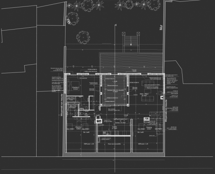 Rhabilitation, surlvation et extension d'un immeuble  Bordeaux : Plan R+2