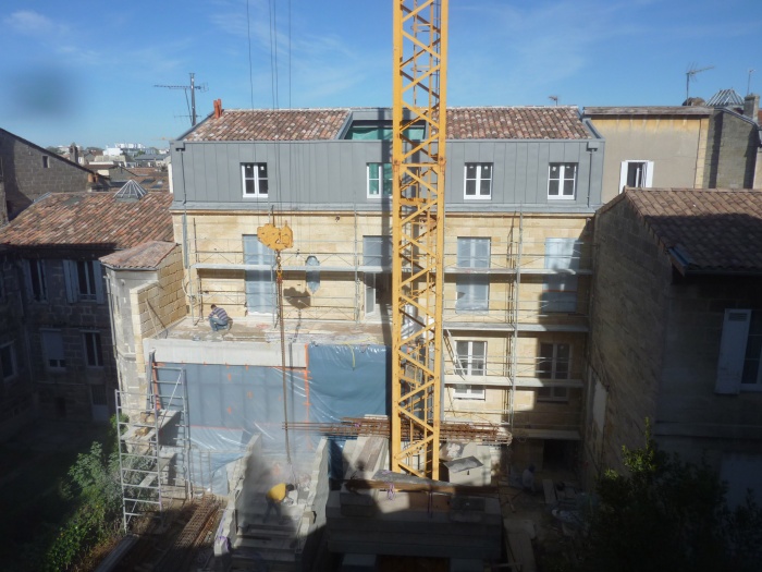 Rhabilitation, surlvation et extension d'un immeuble  Bordeaux : Vue gnrale