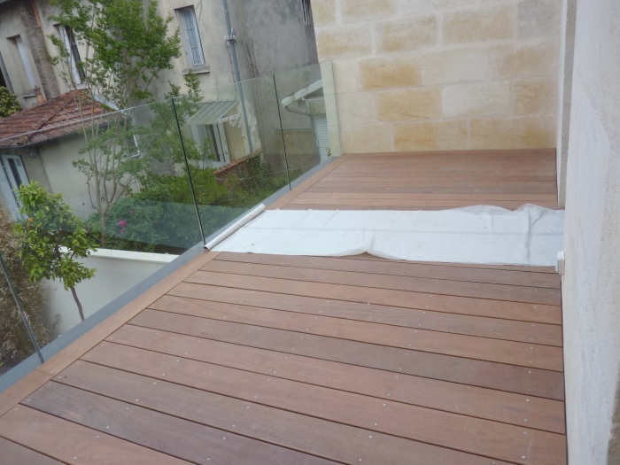 Rnovation complte d'une maison de ville : Terrasse bois