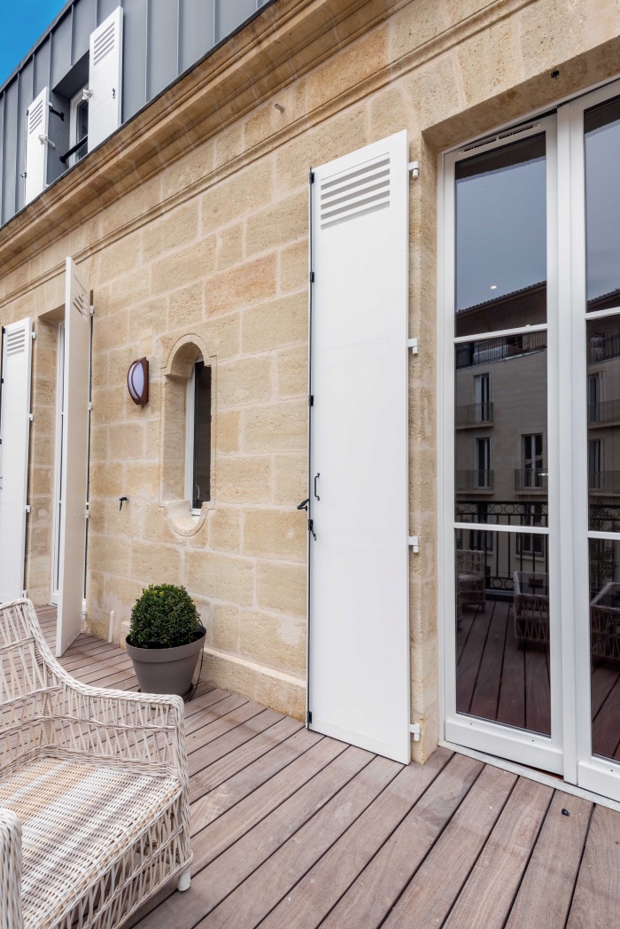 Rhabilitation, surlvation et extension d'un immeuble  Bordeaux : Terrasse