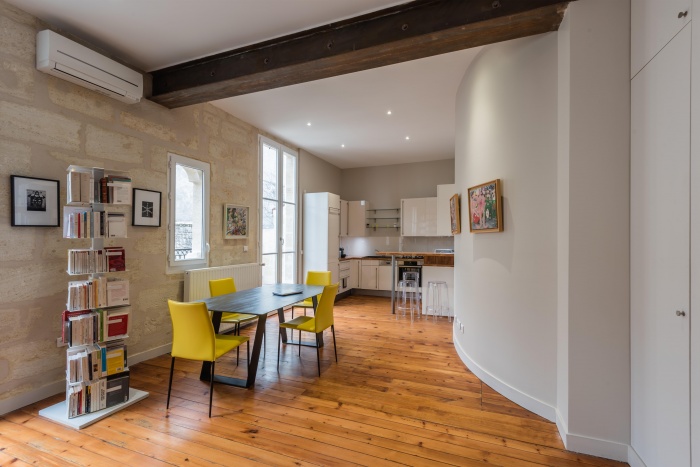 Rhabilitation, surlvation et extension d'un immeuble  Bordeaux : Intrieur logement 3