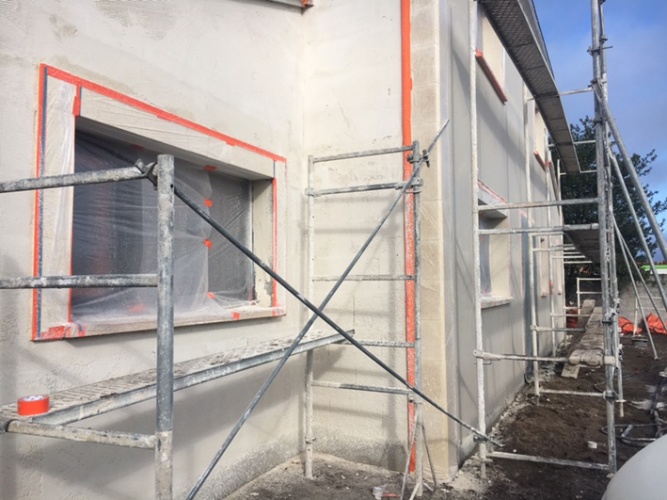 Rhabilitation totale, extension et surlvation d'une habitation existante MERIGNAC : Chantier en cours